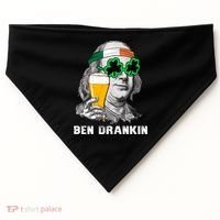 Retro Ben Drankin Beer Holiday Gift St Patricks Day Gift USA-Made Doggie Bandana thumb 0