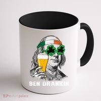 Retro Ben Drankin Beer Holiday Gift St Patricks Day Gift Coffee Mug thumb 1
