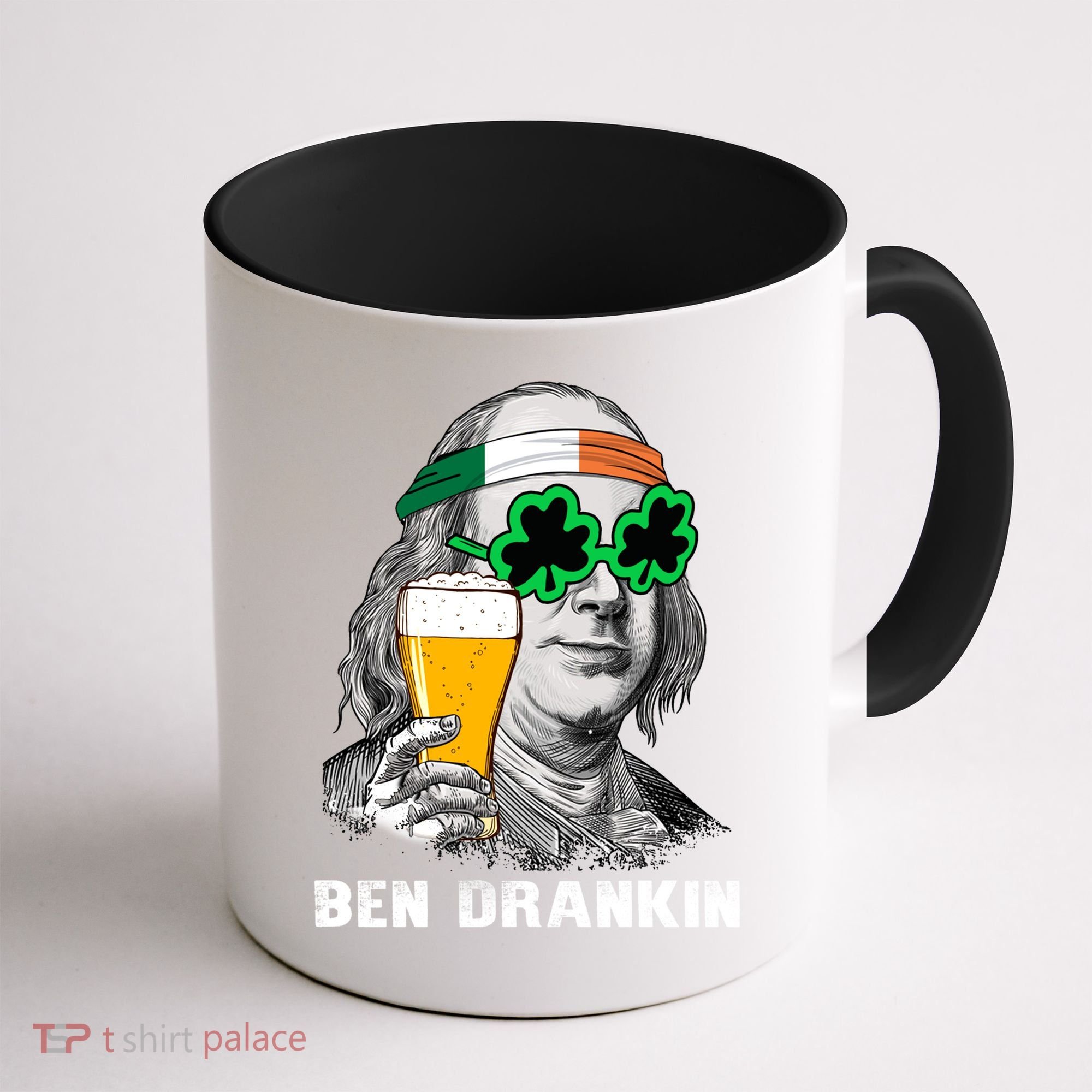Retro Ben Drankin Beer Holiday Gift St Patricks Day Gift Coffee Mug