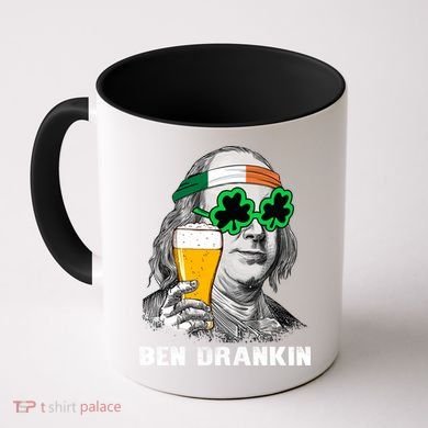 Retro Ben Drankin Beer Holiday Gift St Patricks Day Gift Coffee Mug