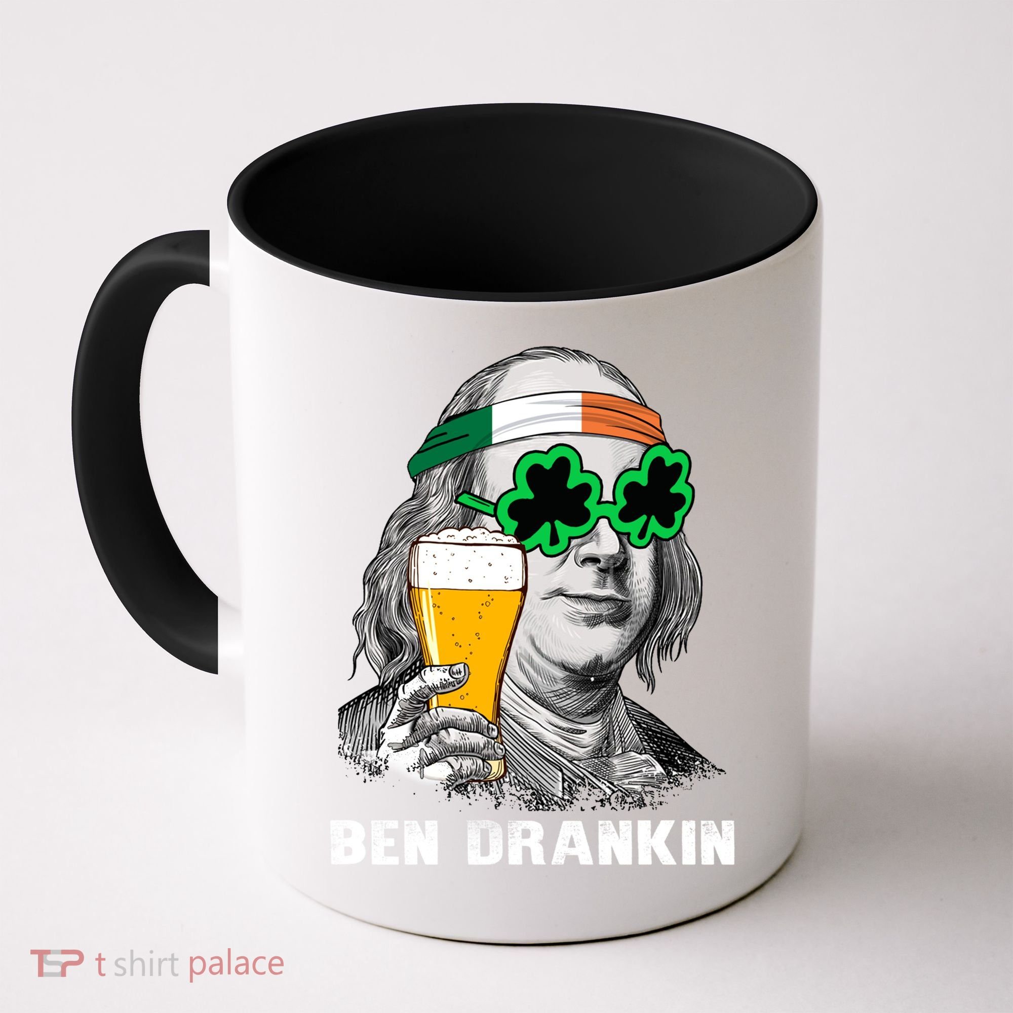 Retro Ben Drankin Beer Holiday Gift St Patricks Day Gift Coffee Mug