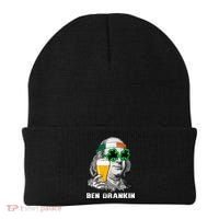 Retro Ben Drankin Beer Holiday Gift St Patricks Day Gift Beanie thumb 0