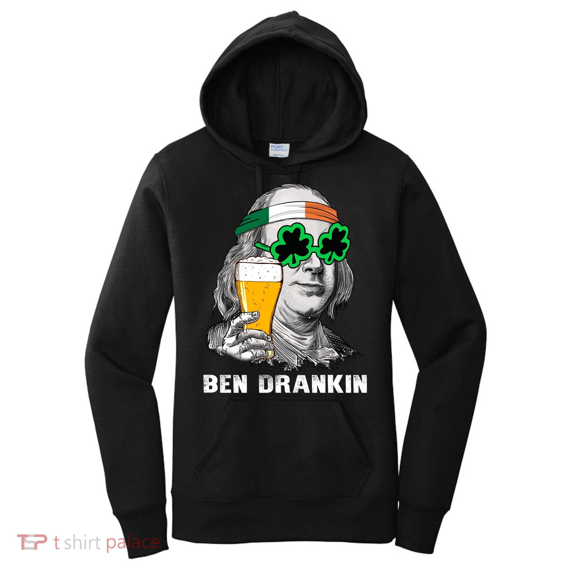 Retro Ben Drankin Beer Holiday Gift St Patricks Day Gift Women's Hoodie