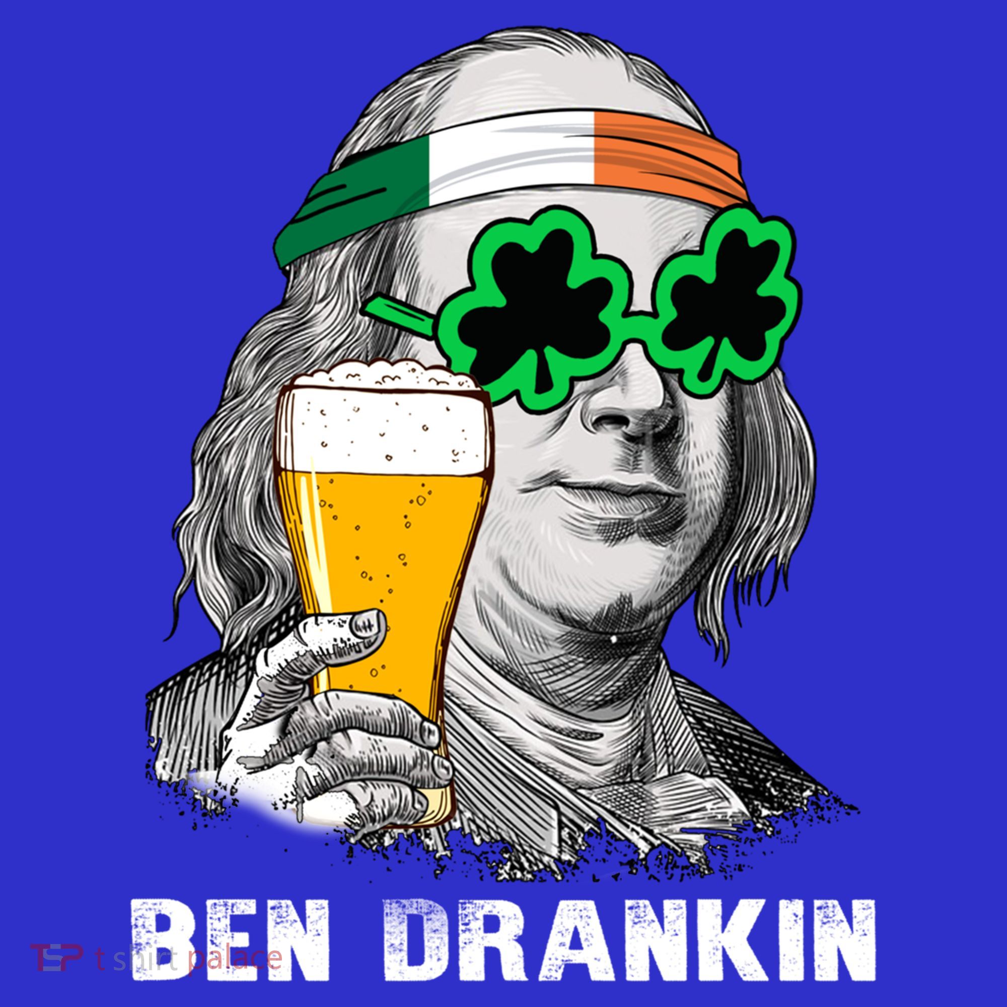 Retro Ben Drankin Beer Holiday Gift St Patricks Day Gift Coaster