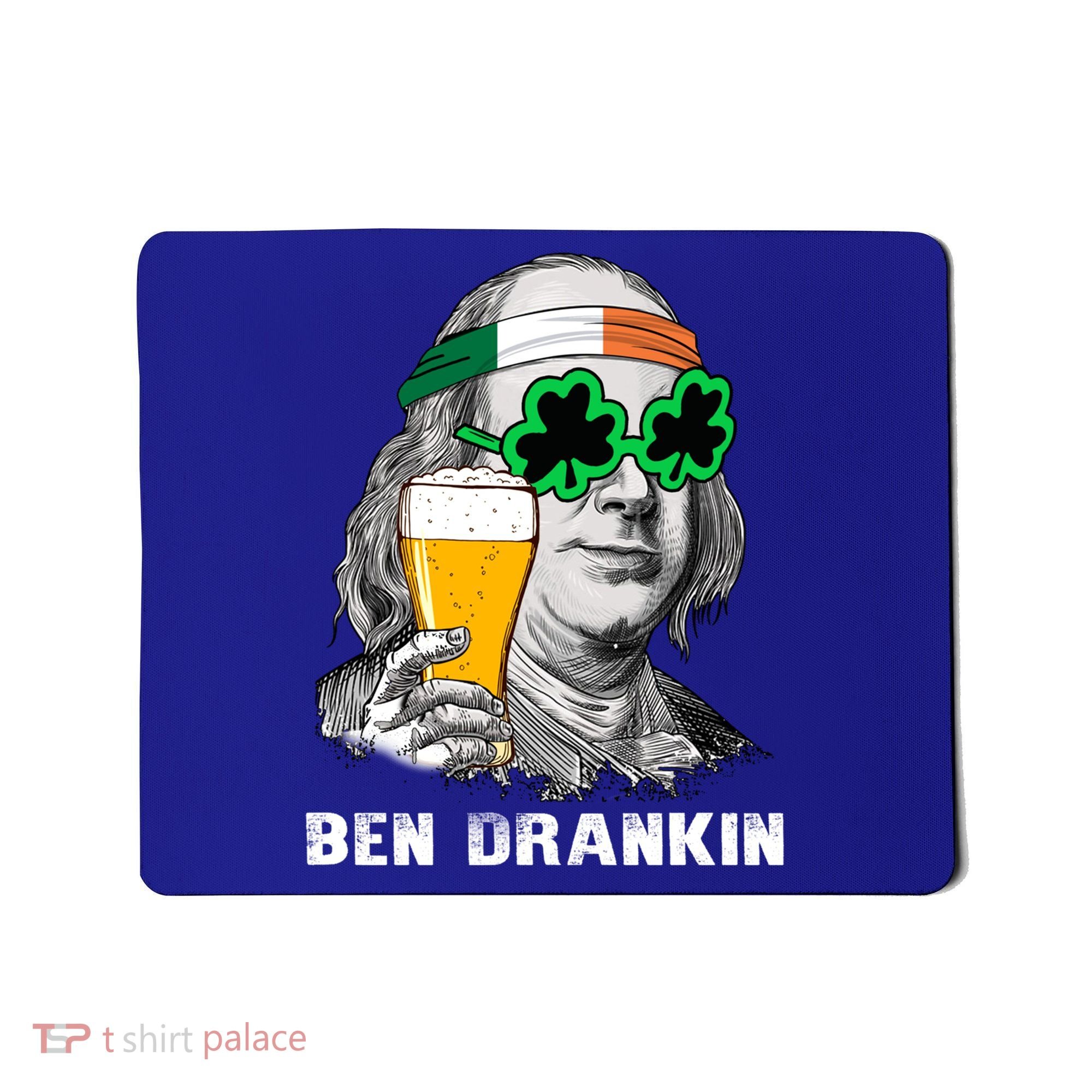 Retro Ben Drankin Beer Holiday Gift St Patricks Day Gift Mousepad