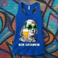 Retro Ben Drankin Beer Holiday Gift St Patricks Day Gift Women's Tank Top thumb 3
