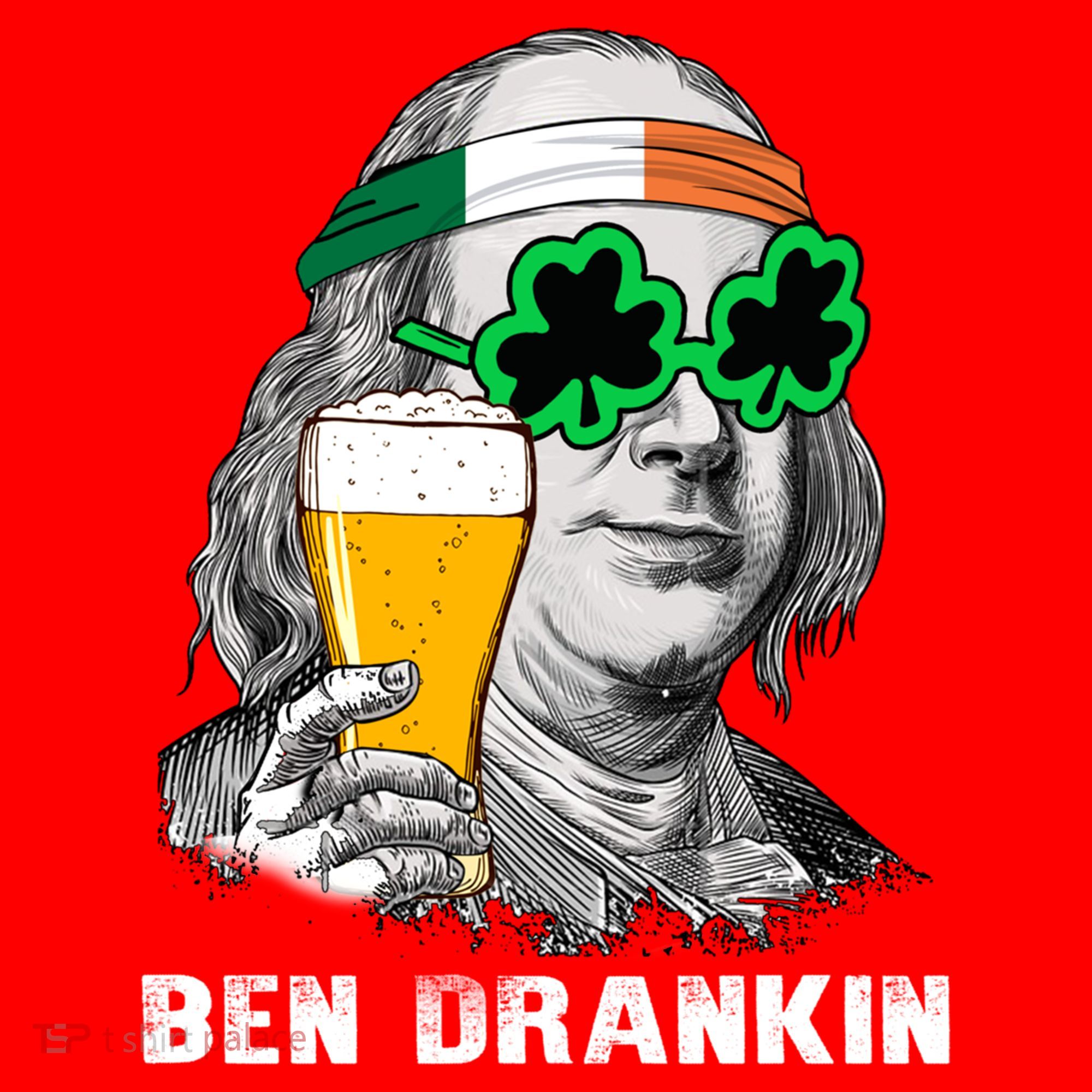 Retro Ben Drankin Beer Holiday Gift St Patricks Day Gift Santa Hat