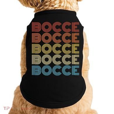 Retro Bocce Design For Bocce Ball Lover Bocci Player Gift Doggie Tank