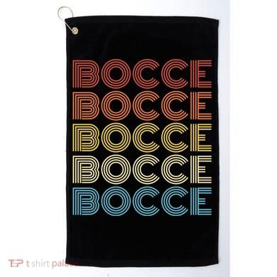 Retro Bocce Design For Bocce Ball Lover Bocci Player Gift Golf Towel
