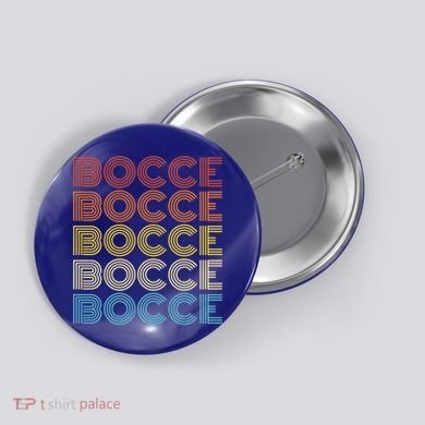 Retro Bocce Design For Bocce Ball Lover Bocci Player Gift Button