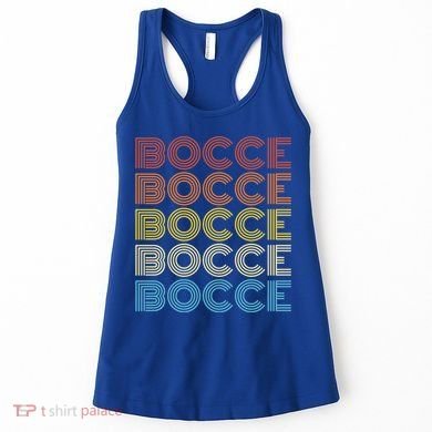 Retro Bocce Design For Bocce Ball Lover Bocci Player Gift Women's Tank Top