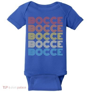 Retro Bocce Design For Bocce Ball Lover Bocci Player Gift Baby Bodysuit