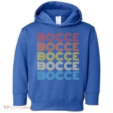Retro Bocce Design For Bocce Ball Lover Bocci Player Gift Toddler Hoodie