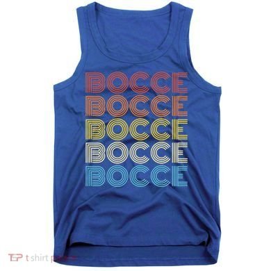 Retro Bocce Design For Bocce Ball Lover Bocci Player Gift Tank Top