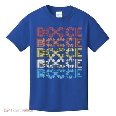 Retro Bocce Design For Bocce Ball Lover Bocci Player Gift Kids T-Shirt