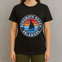 Rehoboth Beach Delaware De Vintage Sailboat Retro 70s T-Shirt thumb 4
