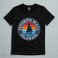 Rehoboth Beach Delaware De Vintage Sailboat Retro 70s T-Shirt thumb 5
