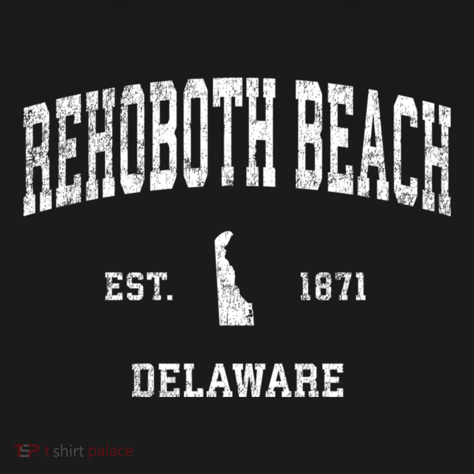Rehoboth Beach Delaware De Vintage Sports T-Shirt