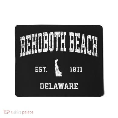 Rehoboth Beach Delaware De Vintage Sports Mousepad