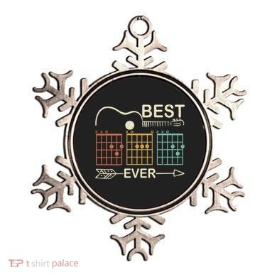 Retro Best Dad Ever D A D Chord Guitar Guitarist Fathers Day Gift Ornament