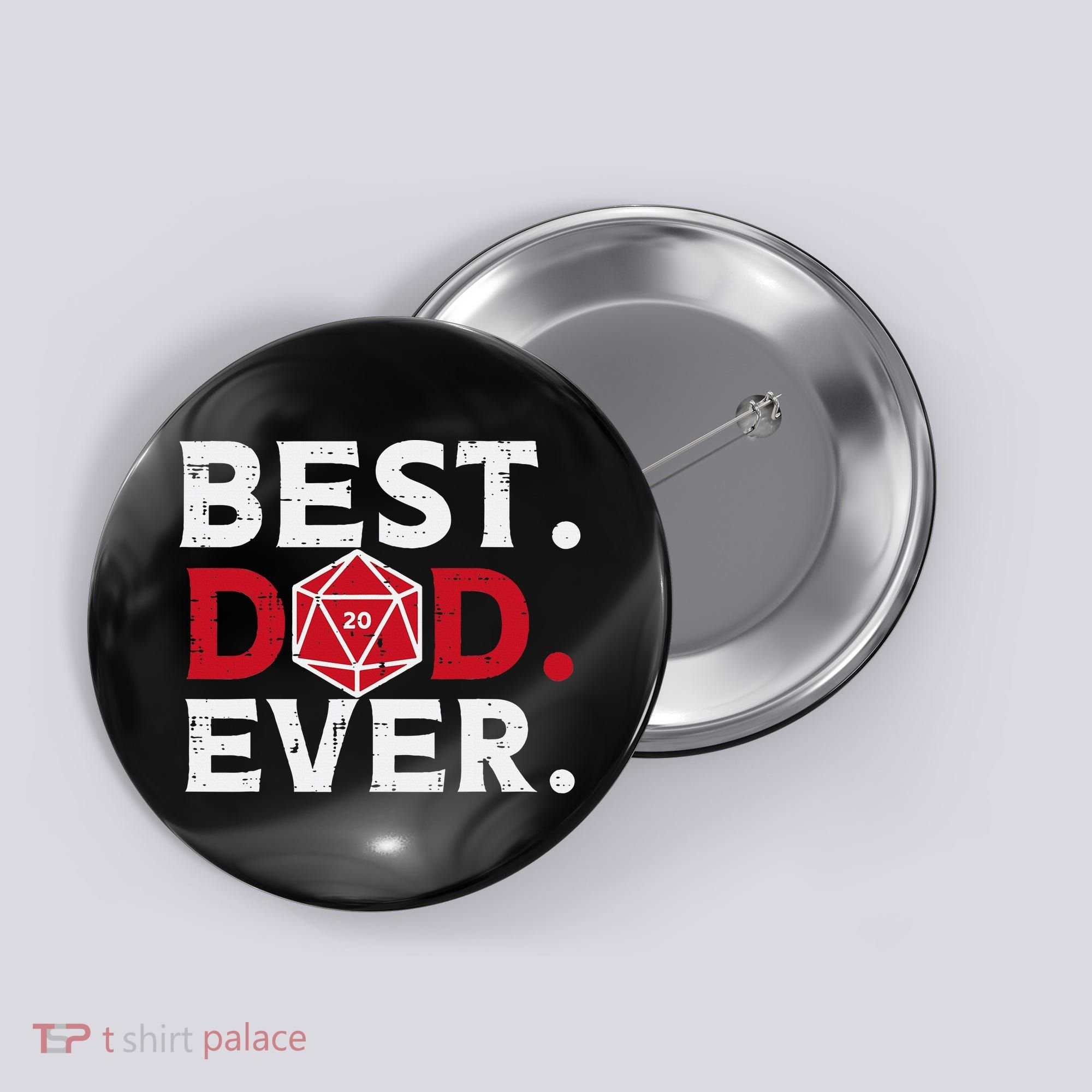 Rpg Best Dad Ever Funny Gamer Daddy Papa Button