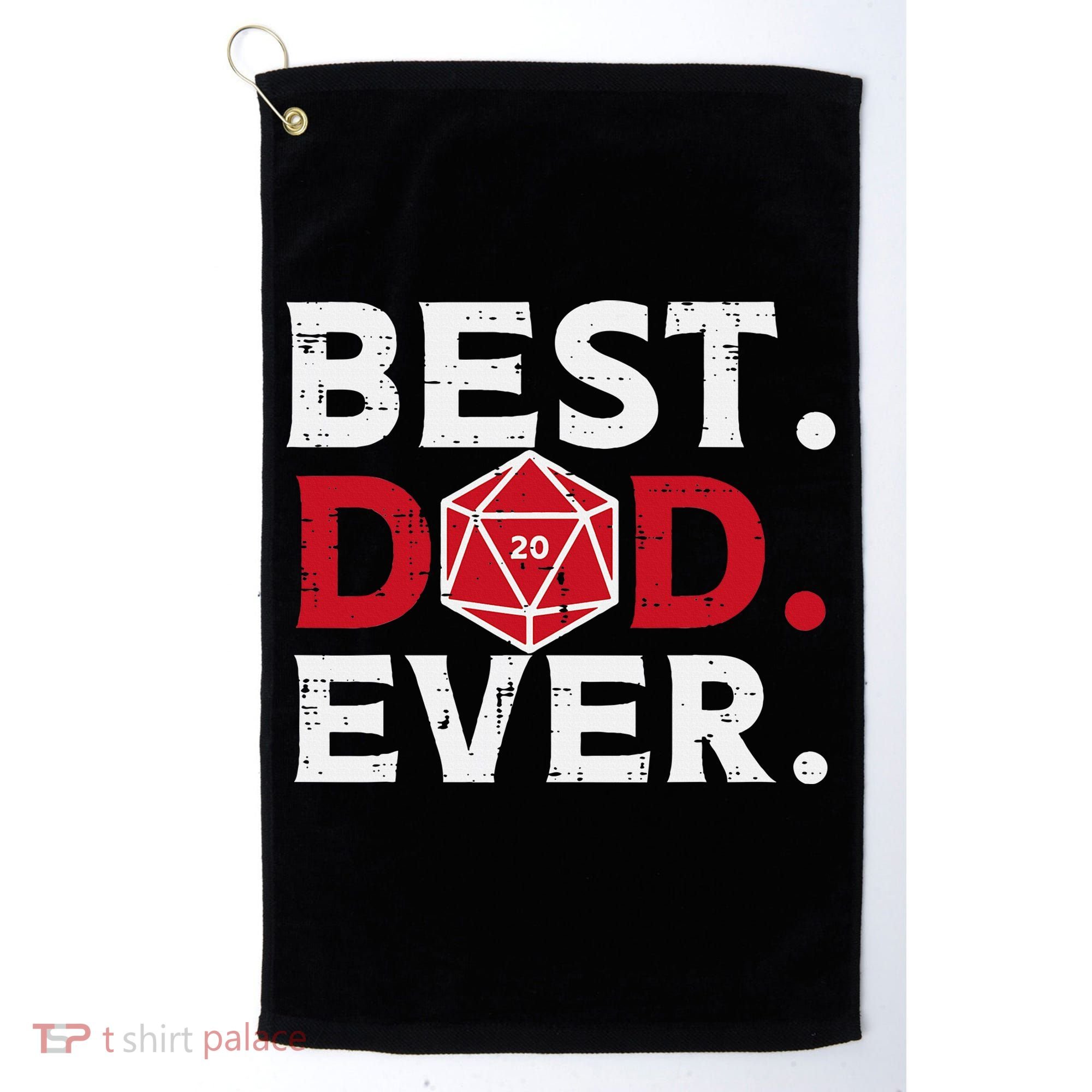 Rpg Best Dad Ever Funny Gamer Daddy Papa Golf Towel