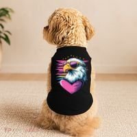 Retro Bald Eagle Valentines Day Funny Gift Doggie Tank thumb 2
