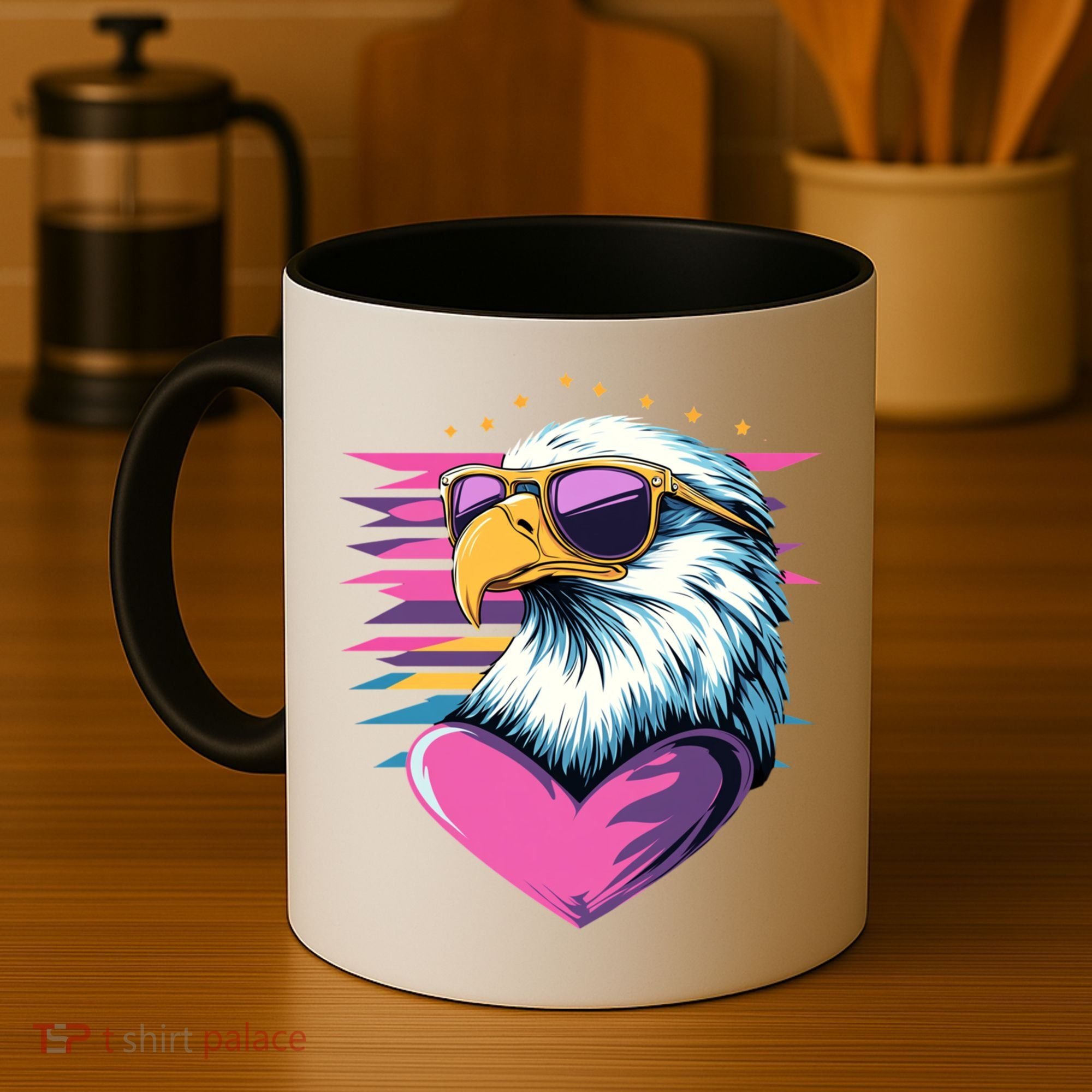 Retro Bald Eagle Valentines Day Funny Gift Coffee Mug