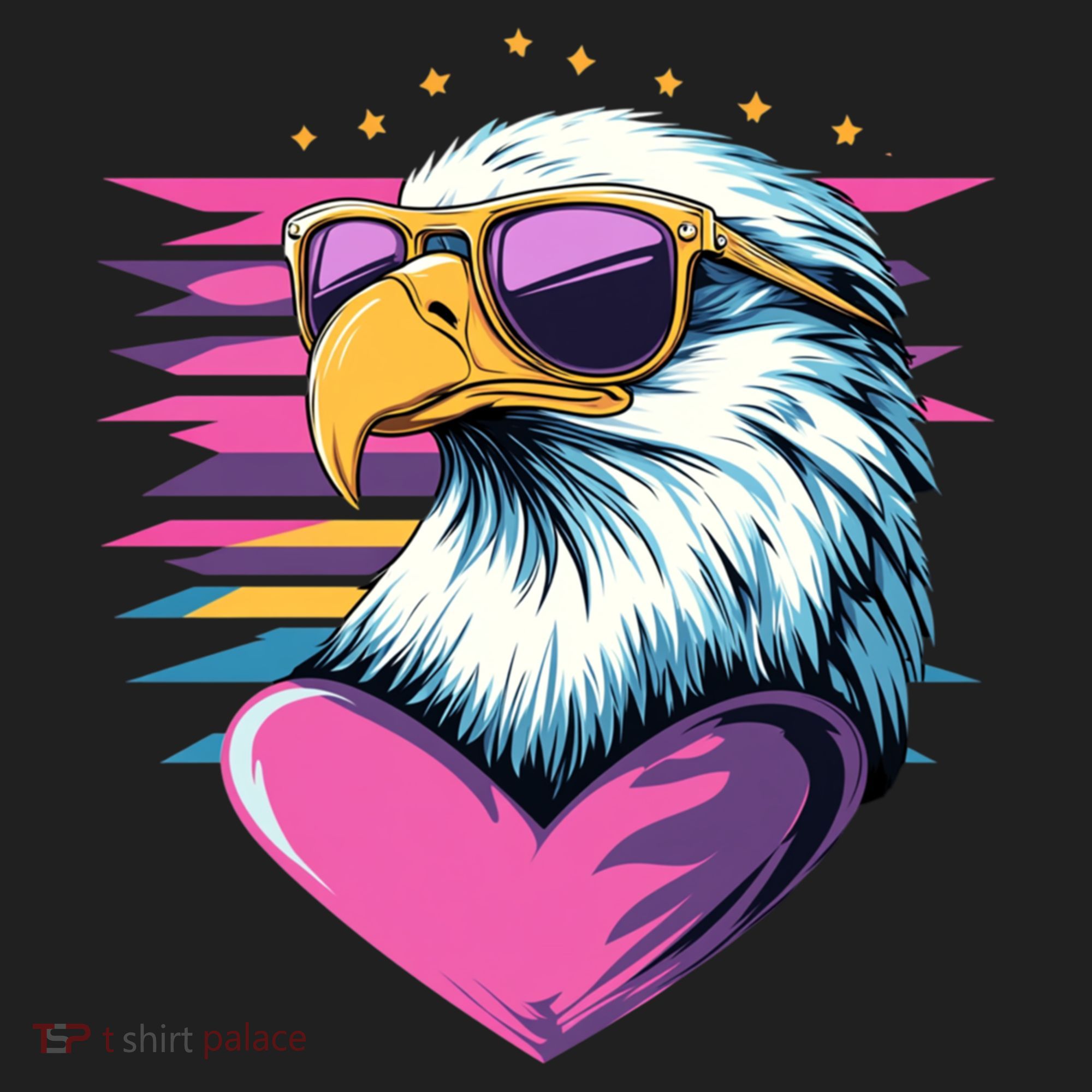 Retro Bald Eagle Valentines Day Funny Gift Beanie