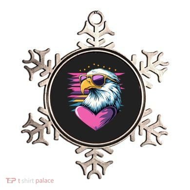 Retro Bald Eagle Valentines Day Funny Gift Ornament