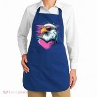 Retro Bald Eagle Valentines Day Funny Gift Apron thumb 2