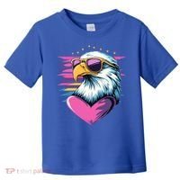 Retro Bald Eagle Valentines Day Funny Gift Toddler T-Shirt thumb 0