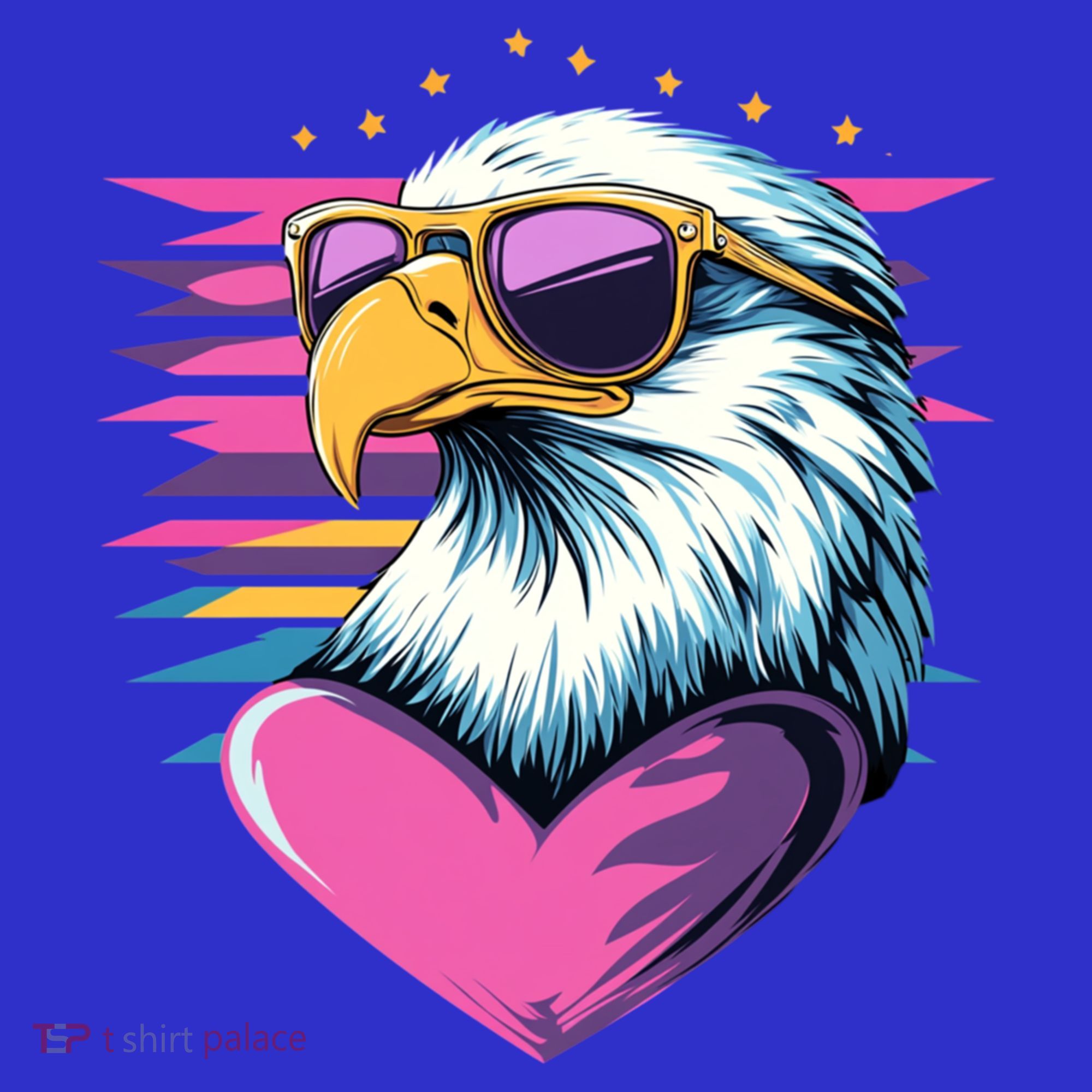 Retro Bald Eagle Valentines Day Funny Gift Tote Bag