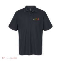 Retro Bmx Evolution Gift For Bmx Riders Polo thumb 0