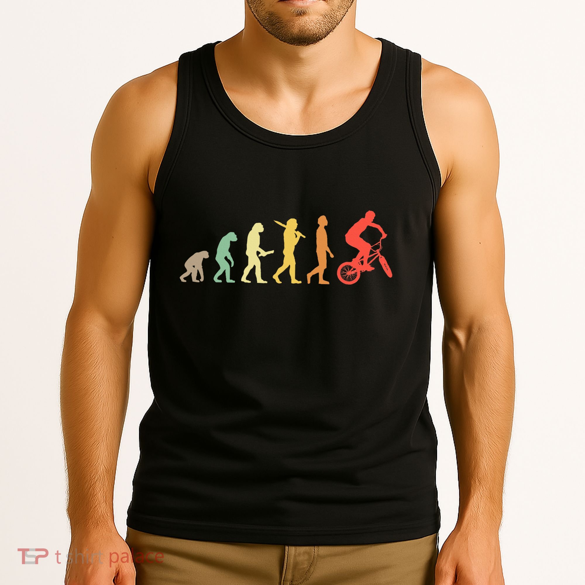 Retro Bmx Evolution Gift For Bmx Riders Tank Top
