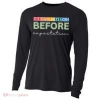 Regulation Before Expectation Autism Awareness Quote Cooling Performance Long Sleeve Crew thumb 0