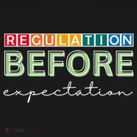 Regulation Before Expectation Autism Awareness Quote Ornament thumb 1