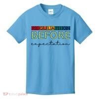 Regulation Before Expectation Autism Awareness Quote Kids T-Shirt thumb 0