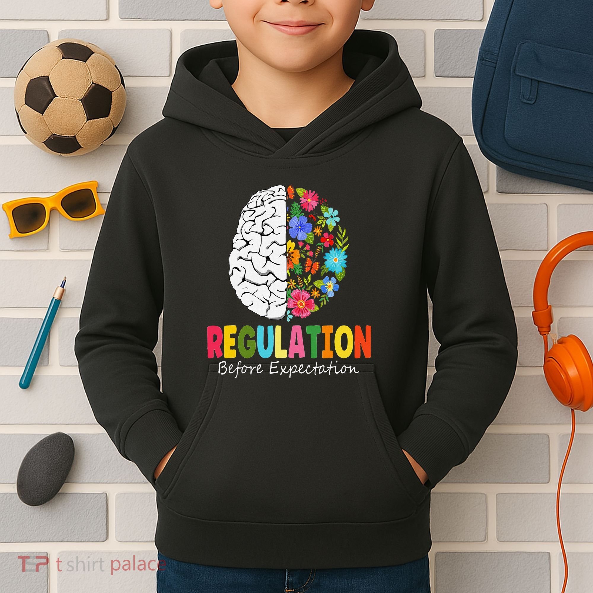 Regulation Before Expectation Kids Hoodie