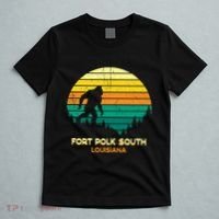 Retro Bayou Fort Polk South Louisiana Bigfoot Souvenir T-Shirt thumb 5