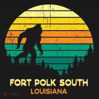 Retro Bayou Fort Polk South Louisiana Bigfoot Souvenir T-Shirt thumb 7