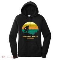 Retro Bayou Fort Polk South Louisiana Bigfoot Souvenir Women's Hoodie thumb 0