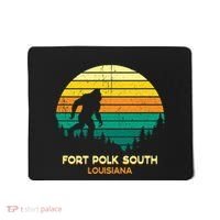 Retro Bayou Fort Polk South Louisiana Bigfoot Souvenir Mousepad thumb 0