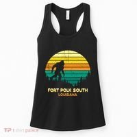 Retro Bayou Fort Polk South Louisiana Bigfoot Souvenir Women's Tank Top thumb 0