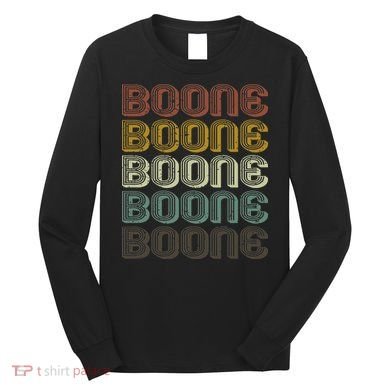 Retro Boone First Name Personalized Boone  Long Sleeve Shirt