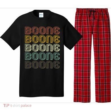 Retro Boone First Name Personalized Boone  Pajama Set