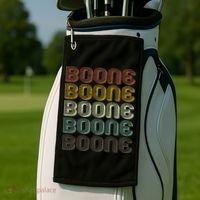 Retro Boone First Name Personalized Boone  Golf Towel thumb 2