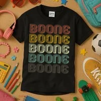 Retro Boone First Name Personalized Boone  Kids T-Shirt thumb 3