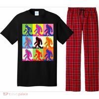 Retro Bigfoot , Funny Pop Art Bigfoot Pajama Set thumb 0