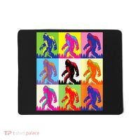 Retro Bigfoot , Funny Pop Art Bigfoot Mousepad thumb 0